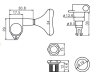 Klucze do basu VPARTS VBX-150 (BK, 2+2)